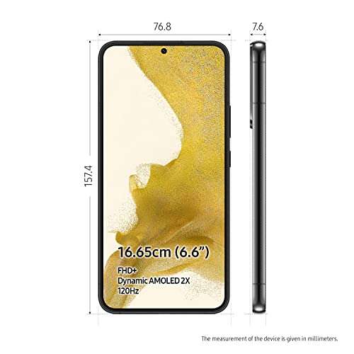 Samsung Galaxy S22 Plus 5G (Phantom Black, 8GB, 128GB Storage) with No Cost EMI/Additional Exchange Offers 5