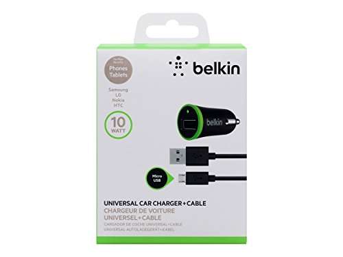 Belkin Universal Car Charger with 1.2 Meter Micro USB to USB Cable (10 Watt/2.1 AMP) (Black) 3