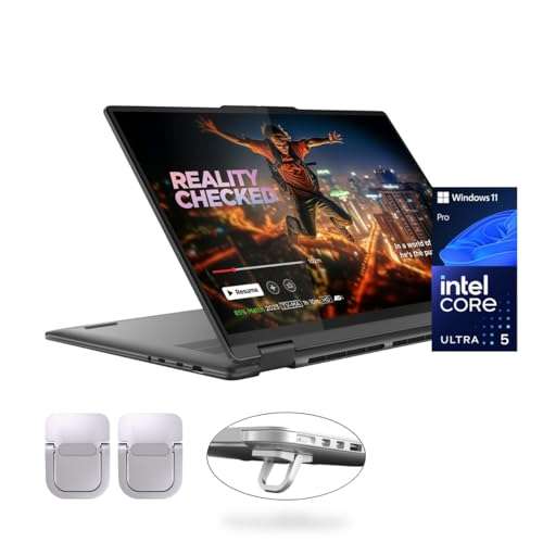 Lenovo Yoga 7i 2-in-1 Laptop, 16" 2K Touchscreen, Core Ultra 5 125U (Beats i7-1355U), 16GB LPDDR5X, 512GB SSD, 300 nits, Backlit, TB4, HDMI 2.1, FP, WiFi 6E, Webcam, PDG Portable Stand, Win 11 Pro 1