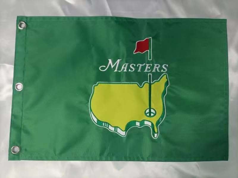 KasFlag Putting Golf Flag?13x20Inch?420D) Practice Putting Flag with Regulation Tube Flag Embroidery Nylon Pin Flags,Golf Flag with Grommets, Green 5