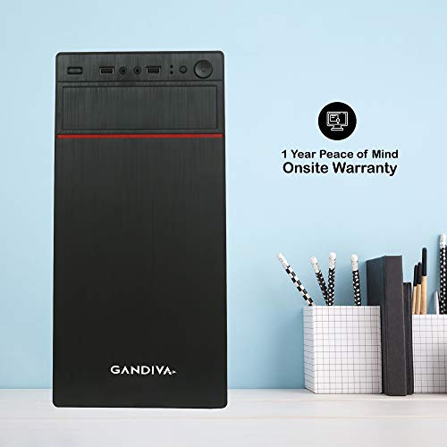 Gandiva Desktop Computer PC (Core i5 1st Generation CPU / 8GB DDR3 RAM / 500HB HDD/USB Keyboard & Mouse/WiFi) Pre Installed Windows 10 Professional (Trail Version) (18.5" Monitor) 3