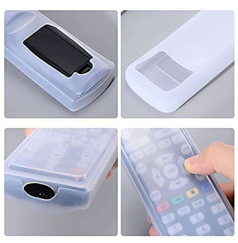Bletilla 3 Pcs Silicone Remote Cover |Remote Case for Television and Air Conditioner| Remote Control Protective Cover |Transparent Silicone | Anti Dust Remote Cover for Tv and Ac(Transparent) 4