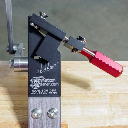 Authentic All American Sharpener Model 5005 Gen 2 - Invented and Made in the USA (15°-45° Adjustable Lawn Mower Blade Sharpener for Right and Left Hand Blades)… 4
