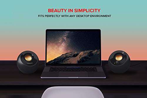 Creative Pebble Plus 2.1 USB-Powered Desktop Speakers with Powerful Down-Firing Subwoofer and Far-Field Drivers, Up to 8W RMS Total Power for Computer PCs and Laptops (Black) 5