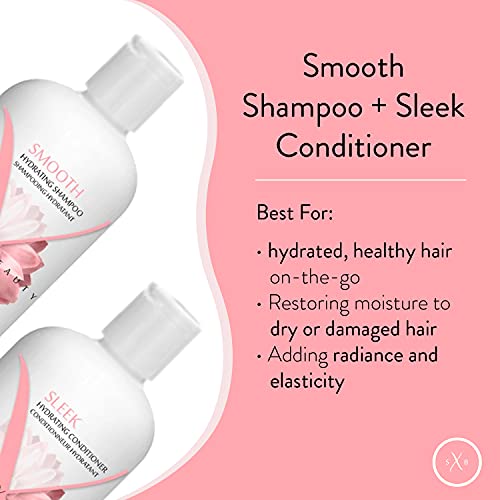 Strength x Beauty - 2 pc. Discovery Set: Smooth | Sleek Shampoo and Conditioner 3.4 oz. Try-Me | Travel Size 2