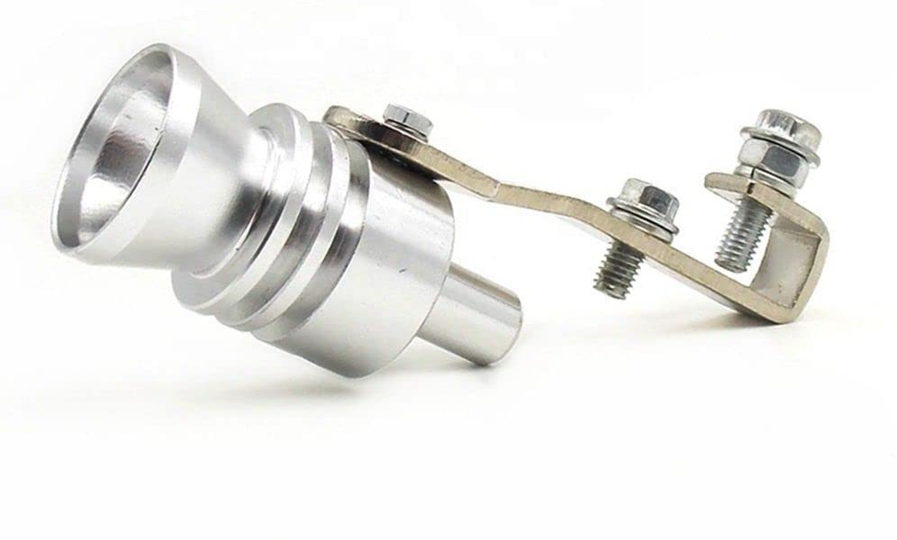 BRYGHT™ Turbo Type Sound Whistle Car Silencer Exhaust Silver for Nissan Patrol 3