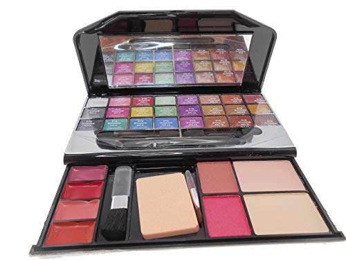 Kiss Beauty Makeup Kit-Collection Eye Shadow, Blusher, Compact Powder, Lip Gloss, Eye Pencile-9244 DFXZ 4