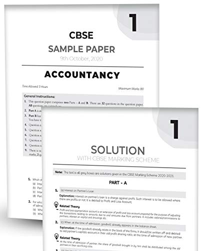 Educart CBSE Class 12 Accountancy Sample Question Papers For 2021 (reduced syllabus for Term 1 and 2) (old pattern) (Class 9-12) 4