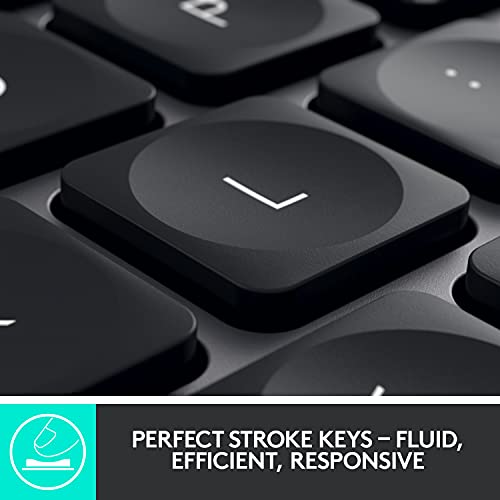 Logitech MX Keys Wireless Illuminated Keyboard for Business, Quiet Perfect-Stroke Keys, Logi Bolt Technology, Bluetooth, Rechargeable, Globally Certified, Windows/Mac/Chrome/Linux - Graphite 5