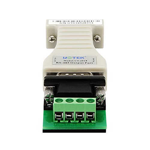 UOTEK Mini RS232 to RS485 Converter Adapter RS-232 to RS-485 Serial Converter Port-Powered UT-201B 6