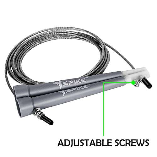 Spike Speed Skipping Jump Rope for Weight Loss, Fat Loss, Strength Designed for Both Men and Women (Grey) 3