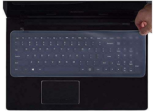 Dhanistha Silicone Keyboard Protector Dust Cover Transparent Compatible for Skin 15.6 inch Laptop 4