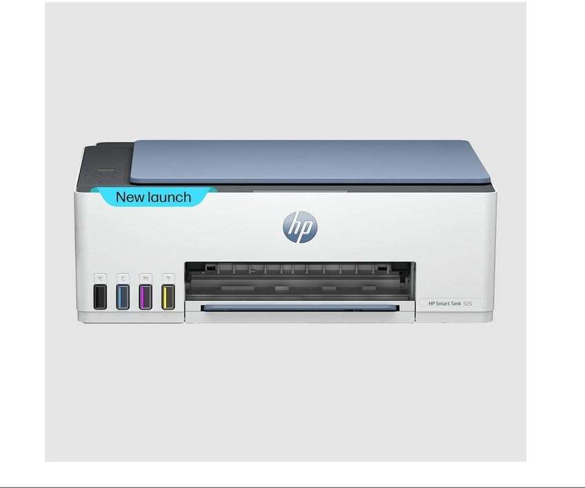 HP Smart Tank 525 All-in-one Colour Printer (Upto 6000 Black and 6000 Colour Pages Included in The Box). - Print, Scan & Copy for Office/Home 1