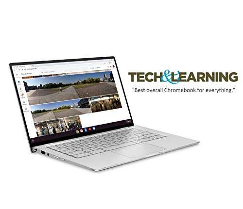 ASUS Chromebook Flip C434 2-In-1 Laptop, 14" Full HD Touchscreen 4-Way NanoEdge, Intel Core M3-8100Y Processor, 4GB RAM, 64GB eMMC Storage, All-Metal Body, Backlit KB, Chrome OS- C434TA-DSM4T, Silver 5