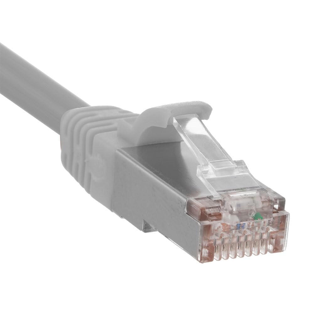 NavePoint Ethernet Patch Cable CAT6, F/UTP, 26AWG, 10 Ft, 5 Pack, Gray 4