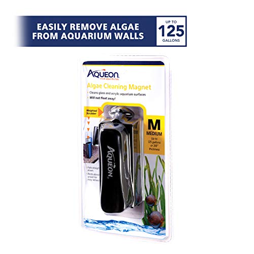 Aqueon Aquarium Algae Scraper, Fish Tank Cleaning Magnets for Glass/Acrylic, Medium 2