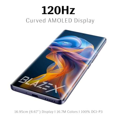 Lava Blaze X 5G - Starlight Purple (6GB RAM | 128GB Storage) - Segment First 5G Curved AMOLED Display* | 64MP Sony Sensor Camera | Upto 12GB Expandable RAM | Latest MediaTek 5G Processor 2