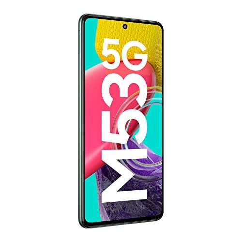 Samsung Galaxy M53 5G (Mystique Green, 8GB, 128GB Storage) | 108MP | sAmoled+ 120Hz | 16GB RAM with RAM Plus | Without Charger 3
