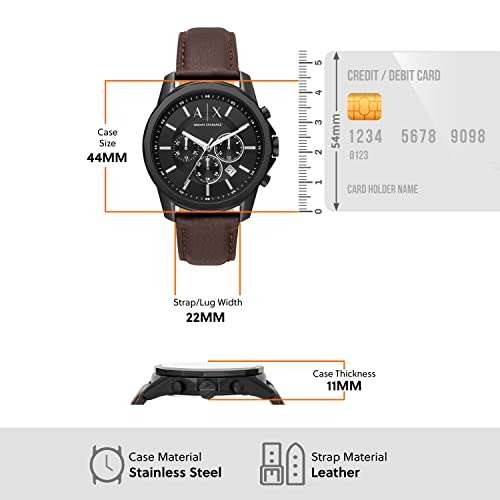 Armani Exchange Analog Black Dial Men's Watch-AX1732 5