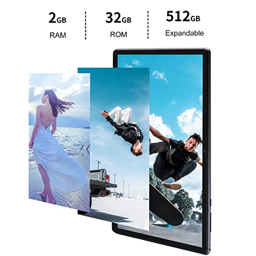 Azeyou Tablet 10.1 inch Android Tablet with 2GB RAM & 32GB Storage, Quad-core 2.0GHz Processor, 2MP & 5MP Dual Cameras, 6000mAh Battery, IPS HD Display, 2.4G/5G WiFi, Bluetooth 5.0, T30 WiFi Tablet 4