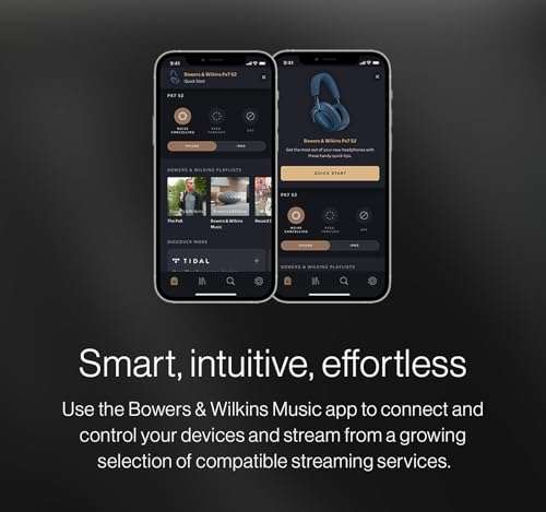 Bowers & Wilkins Px7 S2e Over-Ear Headphones, Bluetooth Headphones Over Ear with Enhanced Noise Cancellation, Transparency Mode, Crystal-Clear Calls, 30-Hour Battery Life, Ocean Blue 5