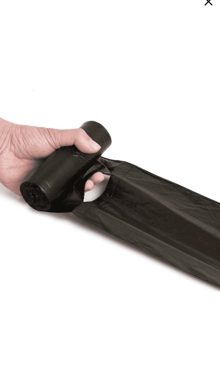 RENDROPS™ - Garbage Bags 48 X 56 CM (Medium) Dustbin Bag / Trash Bag / Plastic Covers For Home Office Parks - Black Color - Pack of 5 (150 Bags) 6