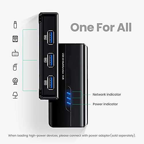 n/a USB Ethernet USB 3.0 2.0 to RJ45 USB HUB for Computer Set-Top Box Ethernet Adapter Network Card USB 6