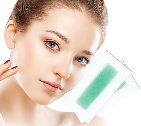 MYYNTI Quick Eyebrows Upper Lip Chin Facial Wax Strips Painless Face Hair Removal Small Waxing Strip Sheet for Women's and Girl's (Multicolor) (Pack Of 10) 3