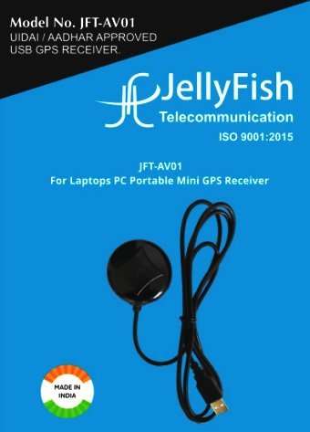 JELLYFISH TELECOMMUNICATION PVT. LTD Usb Gps Receiver Jft-Av01 (Aadhar / Uidai Approved) 4