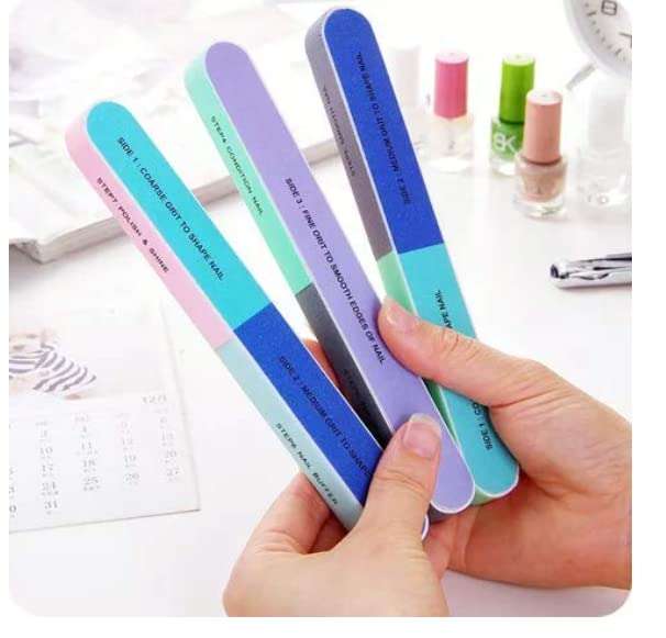 H&B Nail File and Buffer for Pedicure and Manicure - 7 Ways Filer for Nail Repair, Nail Care Tool, Washable Emery Boards, All-in-One Shaping & Buffing, Easy to Use for Women and Men - Pack of 2 5