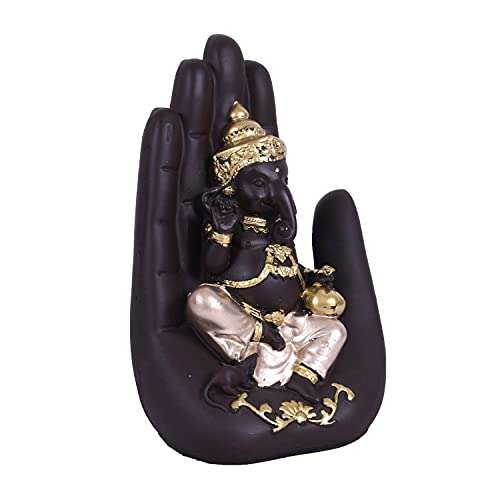 BHOOMI CREATION Decor Beautiful Ganesha On Palm Decorative Showpiece for Home Office Decor 4