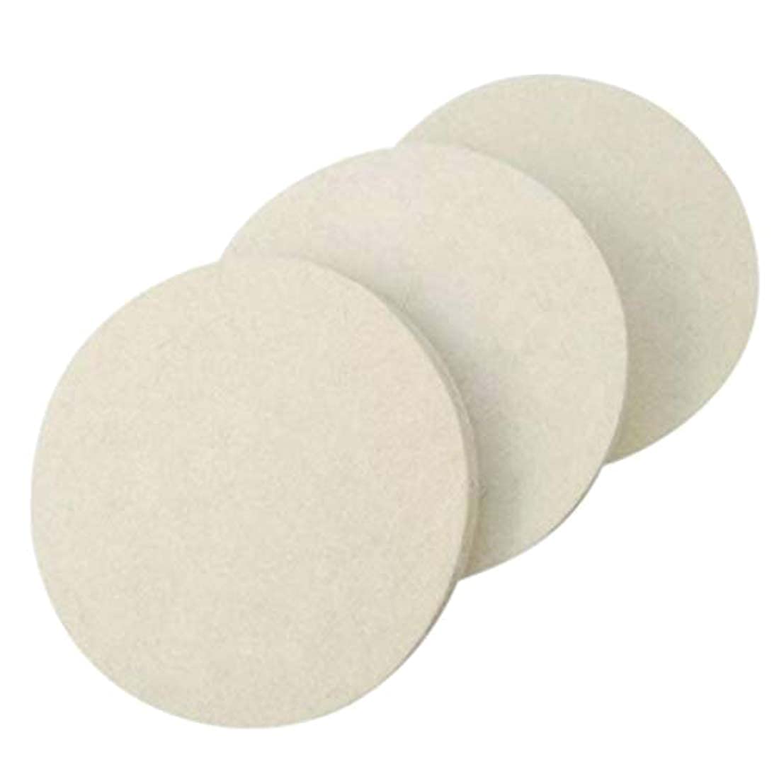 DIY Crafts 15 Pcs, 2" inch Felt Pad Only, Gross Polishing Buffing Pad Kit Car Polisher M10/14 Drill Adapter Car Polish Sponge Wheel Kit Car Wash Cleani(15 Pcs, 2" inch Felt Pad Only) 3