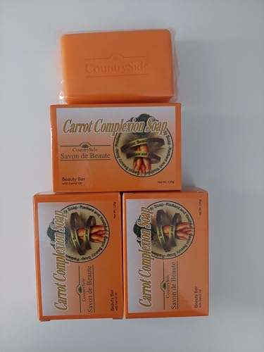 Carrot Complexion Soap 4.25 oz (Pack of 3) 2