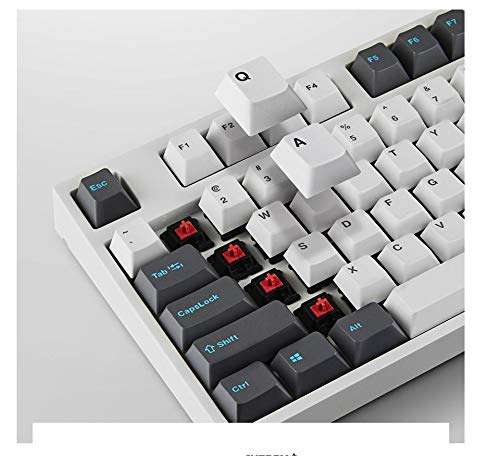 LEOPOLD FC750R KOR-ENG White/Grey PD 87Keys High-End Mechanical Keyboard Cherry MX Switch (KOR Blue switches) 2