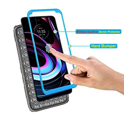 Asuwish Phone Case for T-Mobile Revvl 5G Cover Hybrid Rugged Shockproof Drop Proof Full Body Protective Heavy Duty Mobile Cell Accessories Tmobile Revvl5G T Mobile TCL Revel G5 T790W Women Men Blue 3