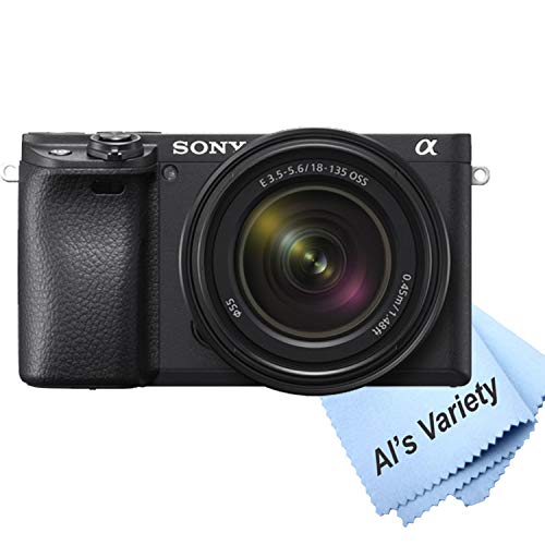 Sony a6400 Mirrorless Camera with18-135mm Zoom Lens + 64GB Memory + Case+ Steady Grip Pod + Filters + 2X Batteries + More (30pc Bundle) 2
