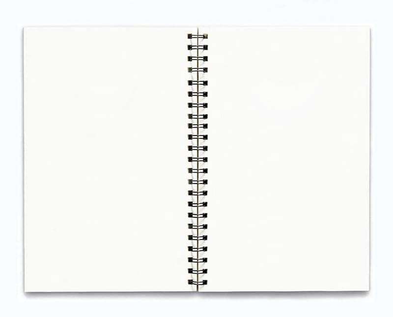 Graphic Word Anime Sketchbook Notebook A5 Unruled 160 Pages 100gsm Paper (Multicolor) Spiral Wire-O-Bound Notebook with Fantasy Illustration Design 5