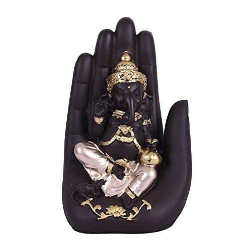 BHOOMI CREATION Decor Beautiful Ganesha On Palm Decorative Showpiece for Home Office Decor 1