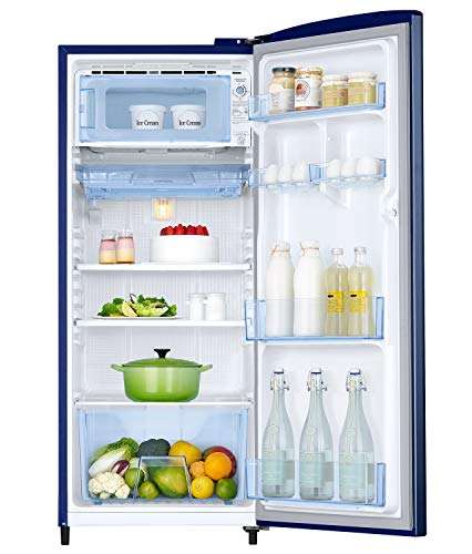 Samsung 192 L 3 Star inverter Direct Cool Single Door Refrigerator (RR20A272YCU/NL, Camellia Blue, 2022 Model) 3