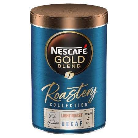 Nescafae Roastery Combo Pack, Light Roast Decaf Caramelised Honey Toasted Biscuit, & Roastery Dark Roast Rich Dark Chocolate Roasted Nut Soluble Coffee Tin Each 95g Pack Of 2 (UK) 2