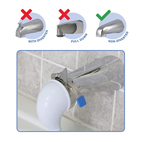 Danco 10086 VersaSpray Portable Hand Held Shower Head Sprayer Fits Bathtubs without Diverter, (Pack of 1), White 2