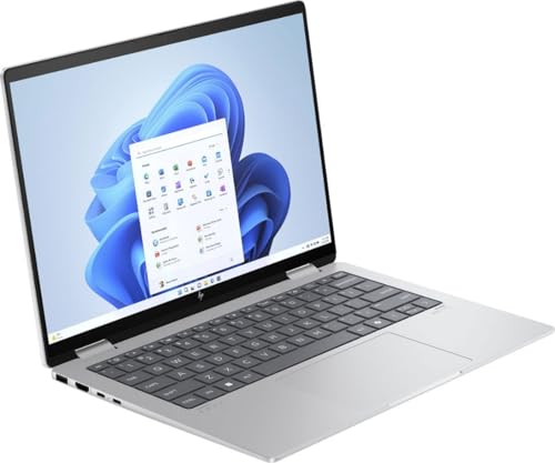 HP Envy x360 2-in-1 Laptop 14.0" Touchscreen IPS WUXGA Display (AMD Ryzen 5 8640HS, 16GB LPDDR5, 512GB PCIe SSD, AMD Radeon, Backlit KYB, WiFi 6E, Bluetooth 5.3, Win 11 Pro) w/DKZ Port Expander 3