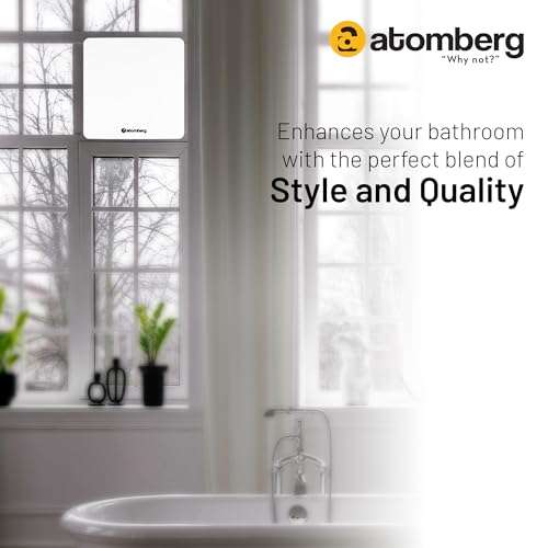 atomberg Studio Exhaust 150mm | Suitable for Bathroom, Kitchen | BLDC Motor | Easy to Clean | 1+1 Year Warranty (Gloss White) 3