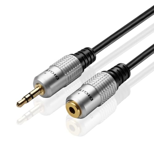 TNP Products 3.5mm AUX Extension Cable 25ft - Male to Female Audio Cord and Jack Adapter Wire Cord Plug for Headphone Extension Cable, Speakers, Laptop, Smartphone, Tablet 1