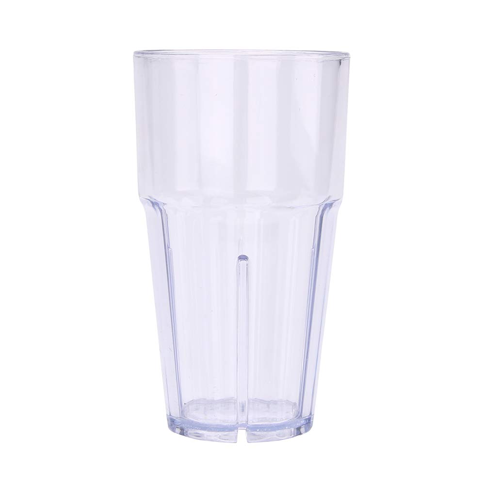 Bev Tek 16 Ounce Plastic Tumblers, Set Of 10 Shatter-Resistant Drinking Cups - Stackable, Clear Plastic Drinking Glasses, Dishwasher-Safe, Restaurant-Style Cups 2