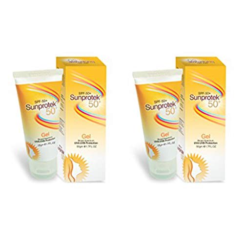 Salve Sunprotek SPF 50+ Broad Spectrum Sunscreen Gel with Nano Technology Protects Skin From Harmful UVA & UVB Rays, Non-Greasy Sun Shield Formula Matte Look For All Skin Types For Men & Women- 50 GM 1