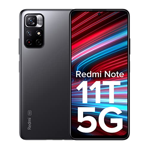 Redmi Note 11T 5G (Matte Black, 8GB RAM, 128GB ROM)| Dimensity 810 5G | 33W Pro Fast Charging | Charger Included | Additional Exchange Offers| Get 2 Months of YouTube Premium Free! 5