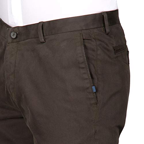 blackberrys Men's Slim Casual Pants (UT-Crop # Olive 34) 6