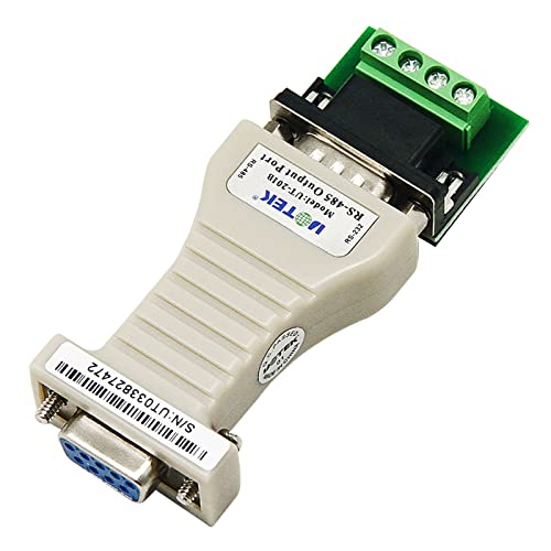 UOTEK Mini RS232 to RS485 Converter Adapter RS-232 to RS-485 Serial Converter Port-Powered UT-201B 2
