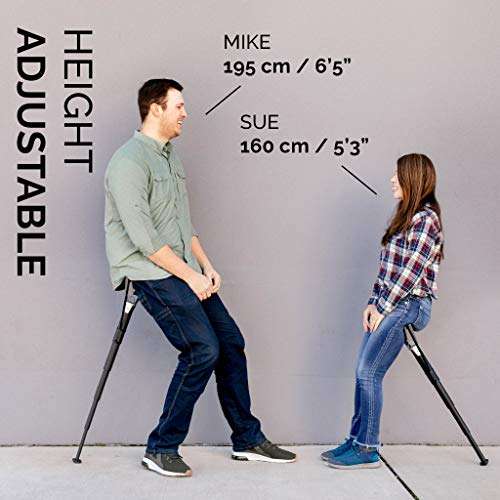 Sitpack Zen X-I | Compact, Lightweight & Portable Chair | Premium Folding Stool for Backpacking, Hiking, Concert & Spectator | Adjustable Travel Seat with 240lbs Weight Limit |Aluminium 3